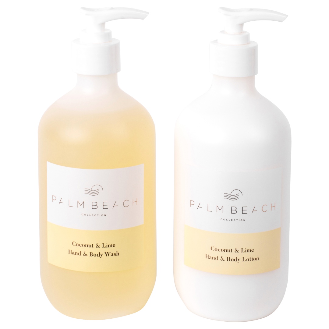 PALM BEACH Coconut & Lime Body Wash, Hand & Body Lotion