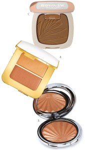 1. L’Oréal Paris Back to Bronze, $29.95, 2. Tom Ford Sheer Highlighting Duo, $130, 3. Sisley Phyto-Touche Illlusion of Summer Broxnzer, $125
