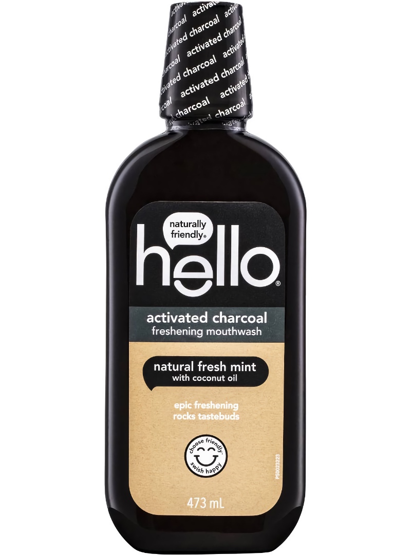 hello activated charcoal extra freshening mouthwash