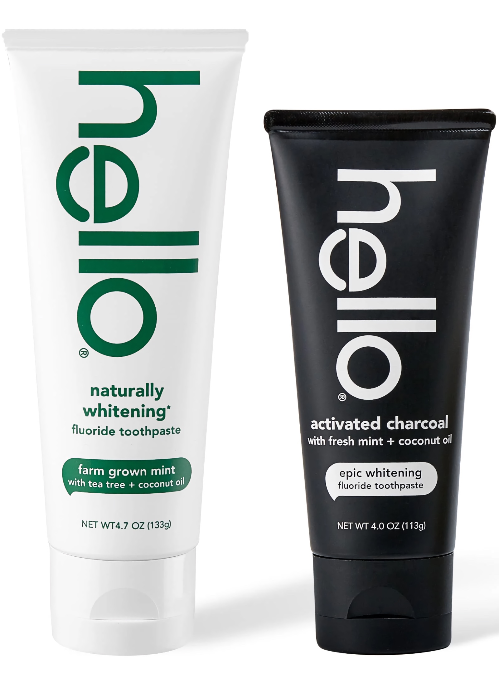 Hello Whitening and Activated Charcoal Toothpaste